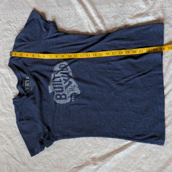 Yeti Blue Built For The Wild T Shirt Size Small - Picture 5 of 5